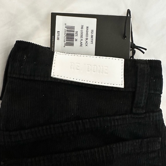NWT Re/Done 70s Loose Flare in Black - Picture 6 of 7